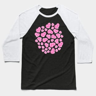 SCRIBBLE HEARTS Love Lovecore Valentines Day Pretty Pink - UnBlink Studio by Jackie Tahara Baseball T-Shirt